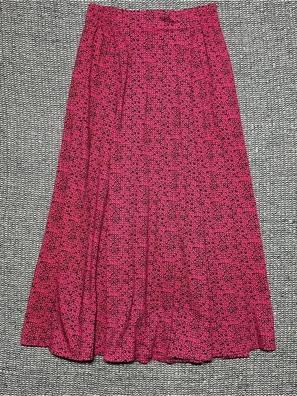 Mixit Y2K Pink Geometric Maxi Skirt